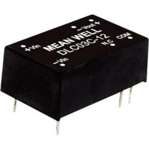 DC/DC měnič napětí, modul Mean Well DLC03B-15, 100 mA, 3 W, Počet výstupů 2 x