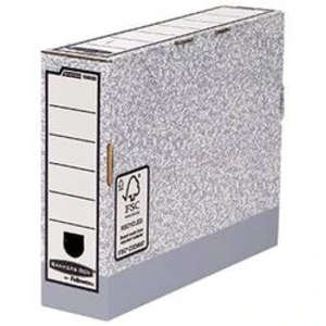 Archivační krabice Bankers Box 1080001, 80 mm x 260 mm x 315 mm, šedá, bílá 1 ks