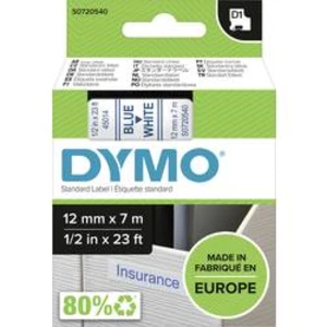Páska do štítkovače DYMO 45014 (S0720540), 12 mm, D1, 7 m, modrá/bílá