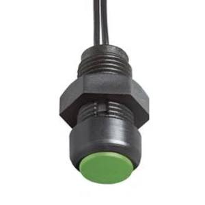 Tlačítko Elobau 145MT00A-GN, 13 mm, 48 V DC/AC, 0,5 A, kabel bez kon., 1x vyp/(zap)