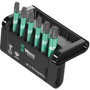 Sada bitů Mini-Check Torx® Impaktor 2 Wera 05057693001 50 mm, nástrojová ocel, diamantová vrstva, legováno, 6dílná Mini-Check Impaktor 2