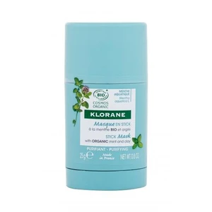 Klorane Aquatic Mint Stick Mask 25 g pleťová maska pre ženy na všetky typy pleti; na mastnú pleť