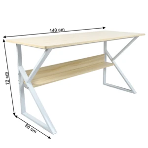Pracovní stůl s policí TARCAL 140x60 cm