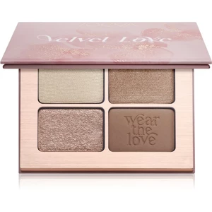 ZOEVA Velvet Love Eyeshadow Quad paletka očných tieňov odtieň Beautiful Bright Eyes 4x1,5 g