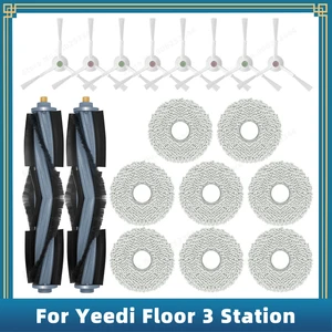 For Yeedi Floor 3 Station Robot Vacuum Cleaner Spare Parts Accessories Main Side Brush Mop Rag Cloth