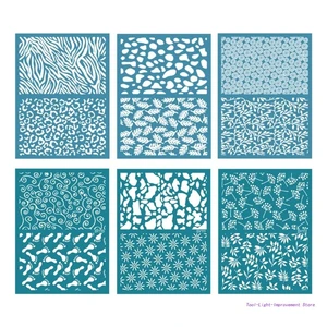 Silk Screen Stencils Geometric Mesh Transfer for DIY Printing on Clay Paper