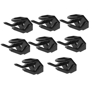 8Pcs Hat Hooks Baseball Hat Hook Hat Adhesive Hook For Wall Hat Rack For Baseball Cap Hat Display Hat Hangers For Wall Black