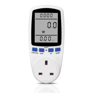 ABHU AC Digital LCD Power Meter Power Meter Power Kwh Electric Energy Meter Measuring Socket Power Analyzer