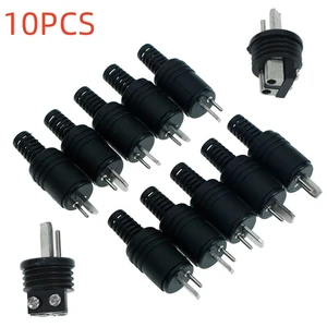 10pcs High Quality 2 Pin Din Male Plug Hifi Loudspeaker Audio Connector For Speaker