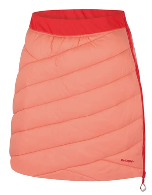 Husky  Freez L light orange/red, XXL Dámská obojstranná zimná sukňa