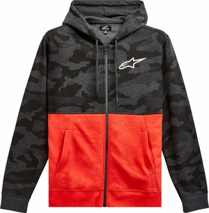 Alpinestars Camo Block Hood Charcoal Heather/Warm Red 2XL Horgászpulóver