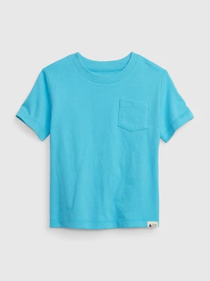 Blue boys' T-shirt with pocket GAP