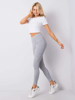 Grey striped leggings