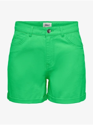 Green Womens Denim Shorts ONLY Vega - Women