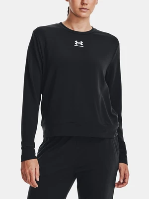 Under Armour T-Shirt Rival Terry Crew-BLK - Women