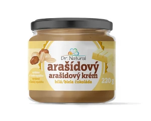 Dr. Natural Arašídový krém s bílou čokoládou 220 g