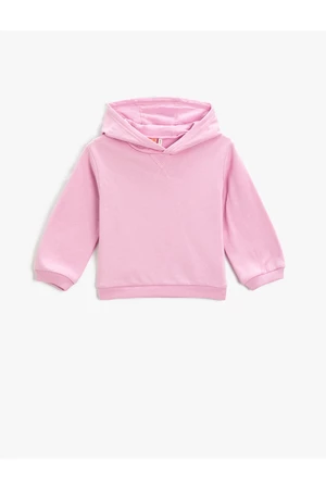 Koton Basic Hooded Sweatshirt Long Sleeve