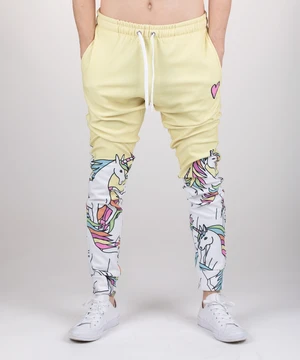 Pánské tepláky Aloha From Deer Aloha_From_Deer_Unicorn_Sweatpants_SWPN-PC_AFD172_Yellow