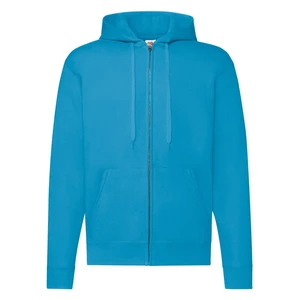 Blue Zippered Hoodie Classic Fruit of the Loom