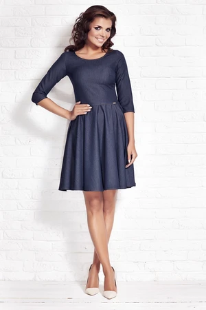 Awama Woman's Dress A76 Navy Blue