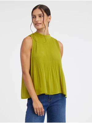 Orsay Green Women's Ribbed Blouse - Women