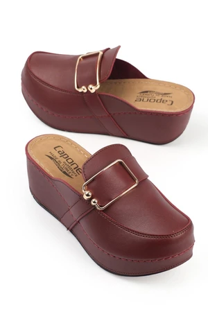 Capone Outfitters Anatomical Soft Comfortable Sole, Wedge Heels Mommy Slippers.