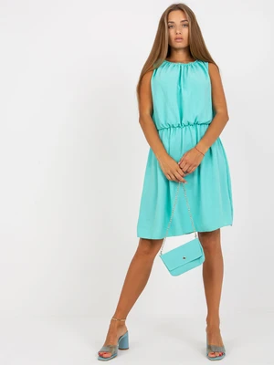 Mint airy dress one size with handbag