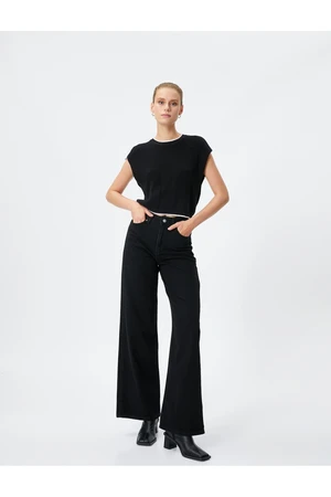 Koton Wide Leg jeans. Normal waist - Bianca Jeans