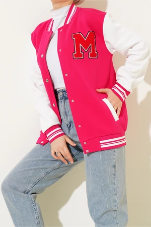 Bigdart 55386 College Jacket - Fuchsia