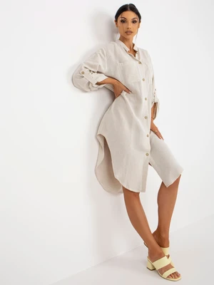 Light beige oversize shirt by OCH BELLA