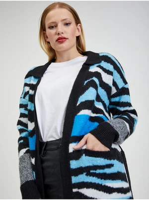 Orsay Blue-Black Women's Patterned Cardigan - Women