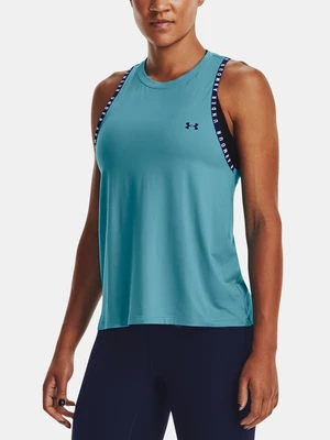 Under Armour Tank Top Knockout Novelty Tank-BLU - Women