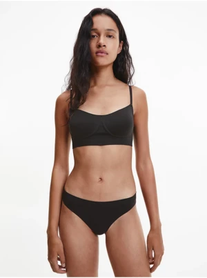 Calvin Klein Black Women Thongs Underwear Bonded Flex - Women