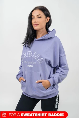 NEBBIA Oversize mikina s kapucňou GYM RAT