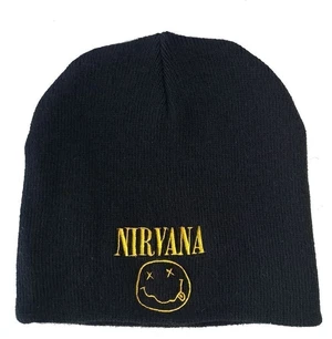 Nirvana Sapka Face Logo Black