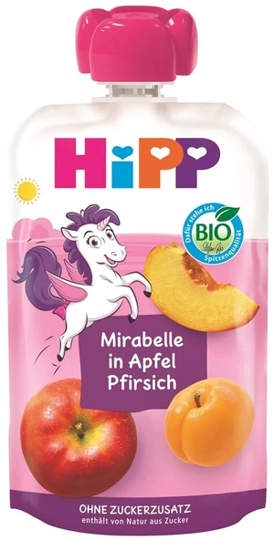 HiPP Kapsička BIOies jablko-broskyňa-mirabelka 12m+ 100g