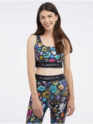 Black Womens Sports Floral Top Puma x Liberty - Women