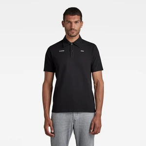 G-STAR Polo shirt - Logo slub polo ss black