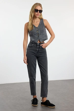 Trendyol Black*001 High Waist Mom Jeans