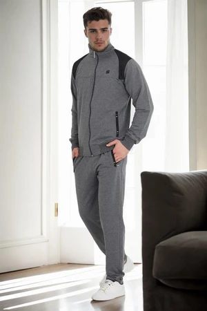 33328 Dewberry Mens Tracksuit Set-GREY