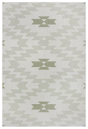 Kusový koberec Flatweave 104870 Cream/Green-200x290