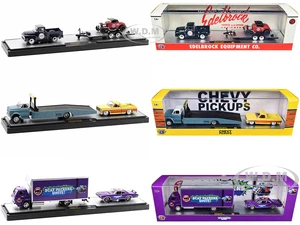 Auto Haulers Set of 3 Trucks Release 64 Limited Edition to 8400 pieces Worldwide 1/64 Diecast Model Cars by M2 Machines