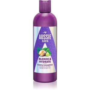 Aussie SOS Blonde Hydrate fialový tónovací šampon pro blond vlasy 300 ml