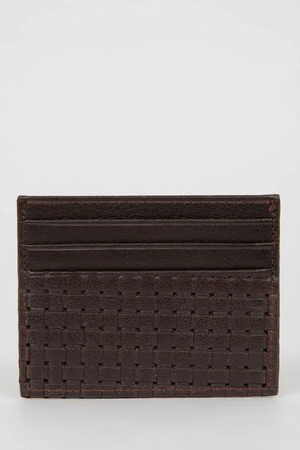 DEFACTO Men's Faux Leather Card Holder