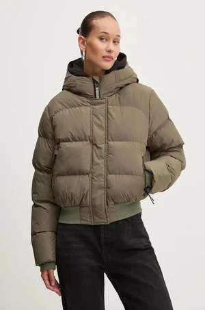 Bunda Superdry dámska, zelená farba, zimná, W5011723A-8MI