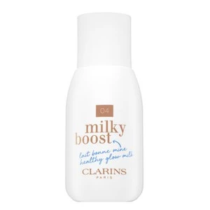 Clarins Milky Boost Foundation tónující a hydratační emulze pro sjednocenou a rozjasněnou pleť 04 Auburn 50 ml