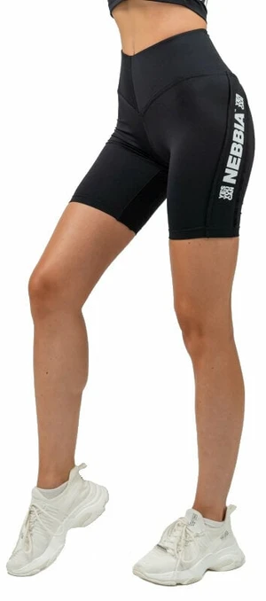 Nebbia High Waisted Biker Shorts Iconic Black L Fitness nadrág