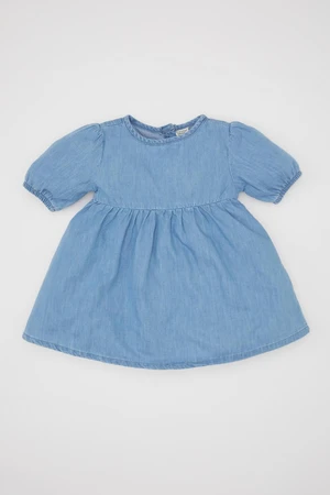 DEFACTO Baby Girl Short Sleeve Jean Dress