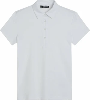 J.Lindeberg Henrietta Debossed White L Polo-Shirt