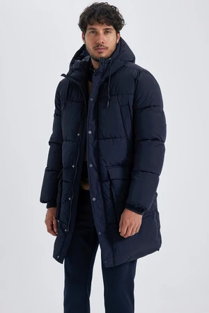 DEFACTO Waterproof Hooded Lined Puffer Jacket Parka